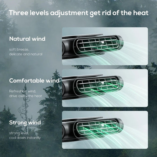 Car Headrest Cooling Air Fan 3 Speeds Adjustable Car Interior Rear Headrest Fan Cooler Air Cooling Fan Summer Car Accessories