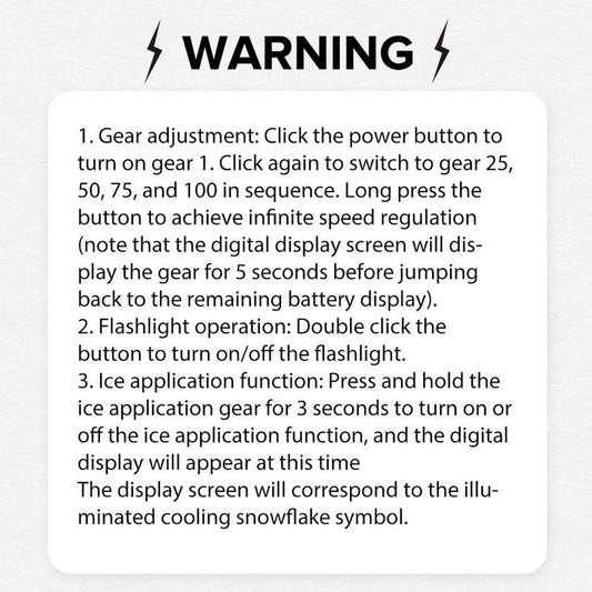 Portable Foldable Ice Pack Cooling Fan, 100 Speed Adjustment Handheld Fan, Dual-Use for Home Camping, High Speed Turbo Small Fan, Folding