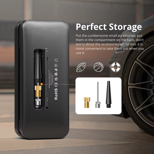 Rechargeable Tire Inflator Digital Cordless Car Tyre Inflator for Motocycle Bicycle Balls Portable Compressor Air Pump