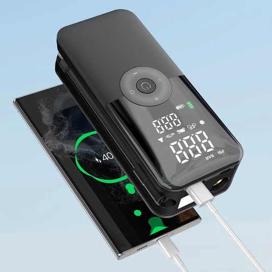 Rechargeable Tire Inflator Digital Cordless Car Tyre Inflator for Motocycle Bicycle Balls Portable Compressor Air Pump
